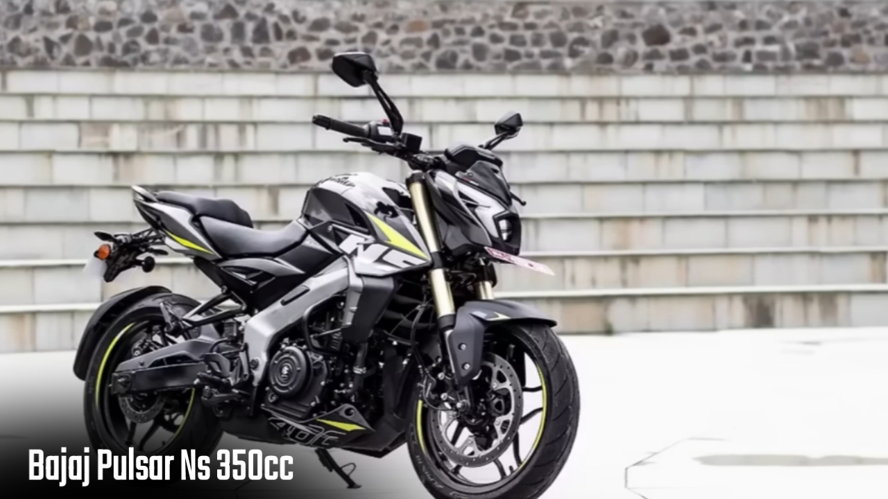 Bajaj Pulsar 350cc का आक्रामक फ्रंट लुक