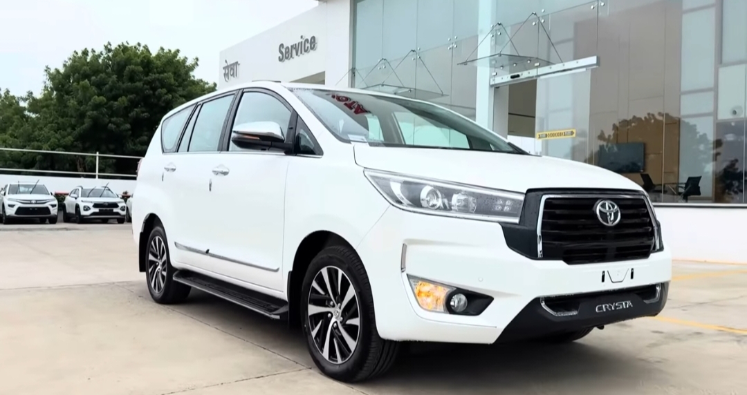 Toyota Innova Crysta Replacement (Project 560B) new muscular front grille and LED headlights.