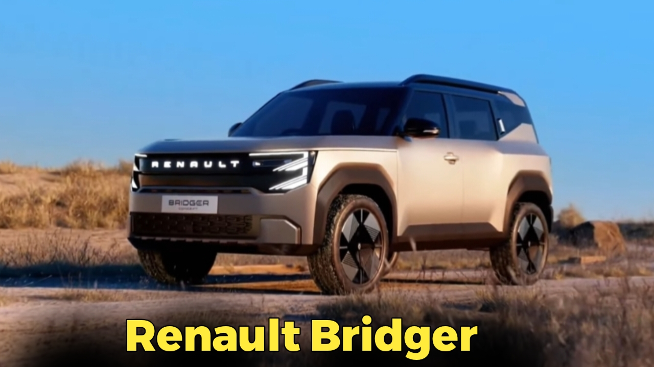 Renault Bridger 7-seater SUV front look and design India launch.